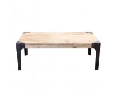 Tavolino di stile industriale in metallo e legno MADISON