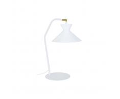 Lampada da tavolo design in acciaio Bianco LEEDS