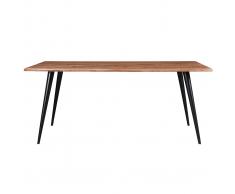 Tavolo da pranzo in acacia e metallo L175 EDGE