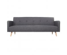 Divano convertibile 3 posti design scandinavo grigio scuro ULLA
