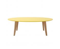 Tavolino design 120cm giallo EKKA