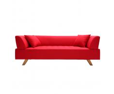 Divano design 3 posti rosso ARTIC