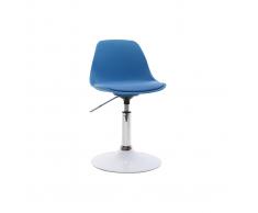 Sedia da ufficio design per bambino blu STEEVY