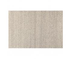 Tappeto avorio in lana 140 x 200 cm WOOL