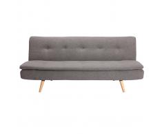 Divano convertibile design scandinavo 3 posti grigio scuro SENSO