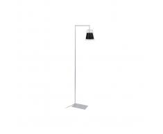 Piantana luce da lettura design in vetro Nero ACROSS