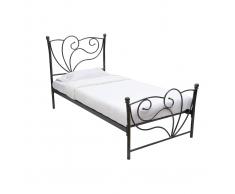 Letto barocco nero 90x190 VENEZIA