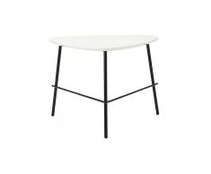 Tavolino basso design in metallo Bianco 60 cm BLOOM