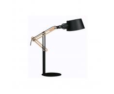 Lampada da terra design in metallo Nero BILLY