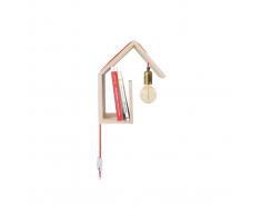 Applique da parete design fissaggio a destra cavo rosso HUT