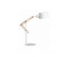 Lampada da terra design in metallo Bianco BILLY