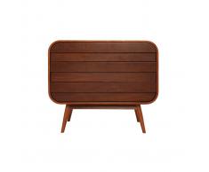 Cassettiera design noce 3 cassetti BJORG