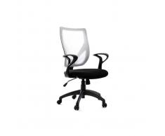 Poltrona da ufficio design colore bianco e nero PAOLO