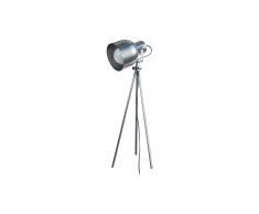 Lampada da tavolo design treppiede in acciaio Cromato CITY