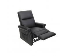 Poltrona relax design manuale nero COTY