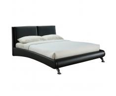 Letto 2 posti 160*200 nero JOAO