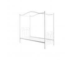 Letto a baldacchino per bambini romantico bianco BECCA
