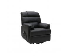 Poltrona relax elettrica alzapersona in nero PHOEBE