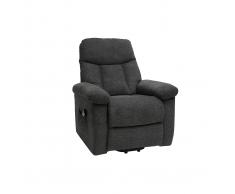 Poltrona relax elettrica inclinabile in tessuto grigio MOVIE