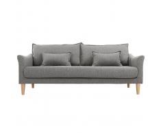 Divano design 3 posti grigio KATE