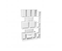 Libreria design Bianco con fondo Nero o Bianco FOLCO