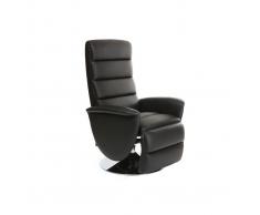 Poltrona relax manuale nero NELSON
