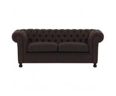 Divano 3 posti vintage marrone CHESTERFIELD