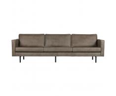 Divano vintage 4 posti grigio ASPEN
