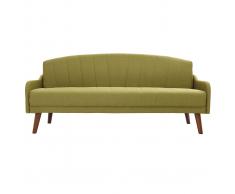 Divano convertibile vintage 3 posti verde ARYA