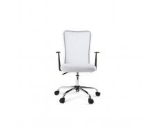 Poltrona da ufficio design mesh bianco PLUZ