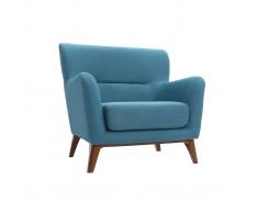 Poltrona vintage blu petrolio MARKUS