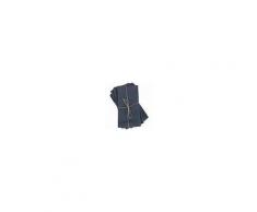 Maisons du Monde 4 tovaglioli in cotone lavato blu, 40x40