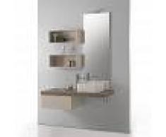 Ceramica Althea Jolie - composizione completa cm 120x50 con mobile, lavabo, specchio, faretto e contenitori a giorno