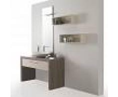Ceramica Althea Prestige - composizione completa cm 132x50 con mobile, lavabo, specchio, faretto e contenitori a giorno