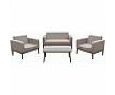 Arredo Giardino SALOTTO DA GIARDINO MODELLO "VIENNA" WATERPROOF COMPOSTO DA 4 PZ CODICE 96327 COLORE BEIGE
