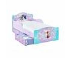 Disney Letto in legno sagomato con 2 portaoggetti Frozen