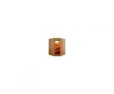 Sauna Finlandese angolare 3 posti Ten in Abete Canadese 150 x 150 CM