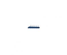 MEME DESIGN mensola con 5 ganci appendiabiti da parete BALLOON 90 cm (Blu Navy - Metallo)