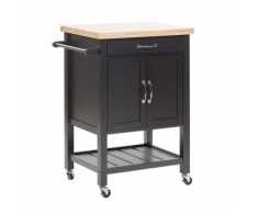 Carrello da cucina in legno nero SIENA