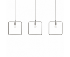 Set di 3 lampade a sospensione grigie LERMA