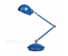 Lampada da tavolo e comodino in metallo blu HELMAND