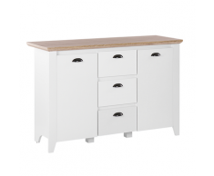 Credenza a 3 cassetti bianca STAMFORD