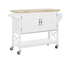 Carrello da cucina bianco MELE