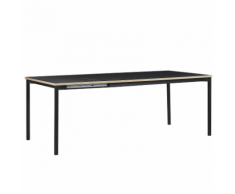 Tavolo da Pranzo Allungabile 160 / 210 x 90 cm Nero AVIS