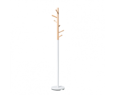 Appendiabiti marrone e bianco da terra design AUBUM