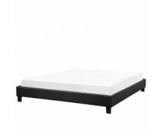Letto imbottito grigio con telaio 180 x 200 cm ROANNE