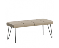 Panchina in similpelle beige BETIN