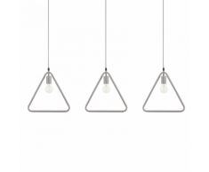 Set di 3 lampade a sospensione in metallo grigio JURUENA