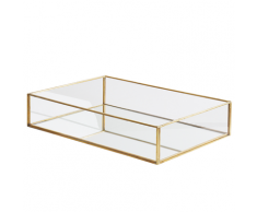 Svuota tasche decorativo in vetro ed oro GRENOBLE