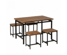 Set tavolo 120 cm e 4 hoker - ARLINGTON
